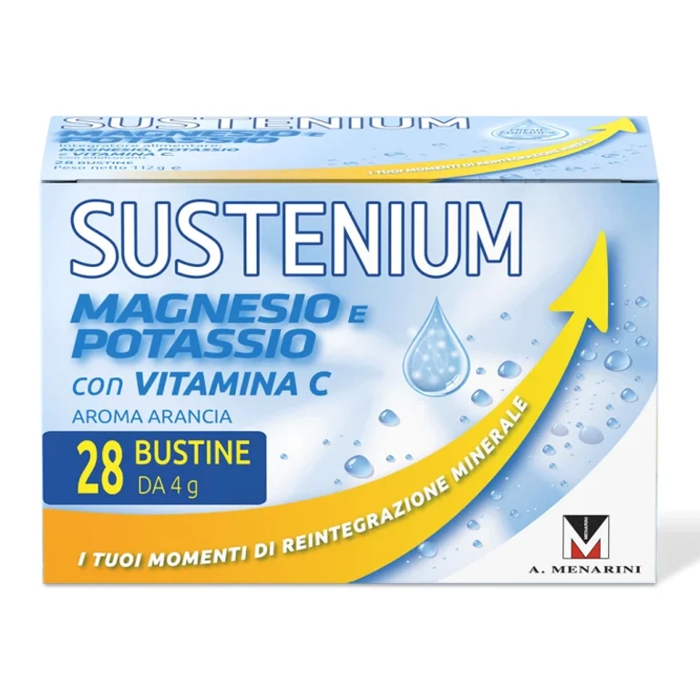 TO.menarini ind.farm.riun.srl Sustenium Magnesium and Potassium Menarini 28 Orange Sachets