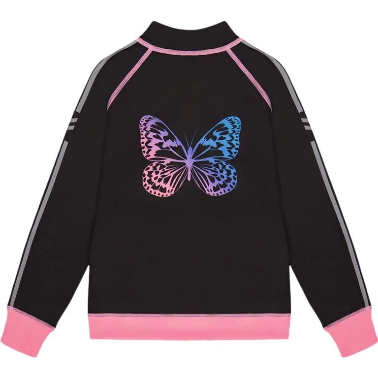 Printed Reversible Full Zip Athletic Cardigan - Big Girl