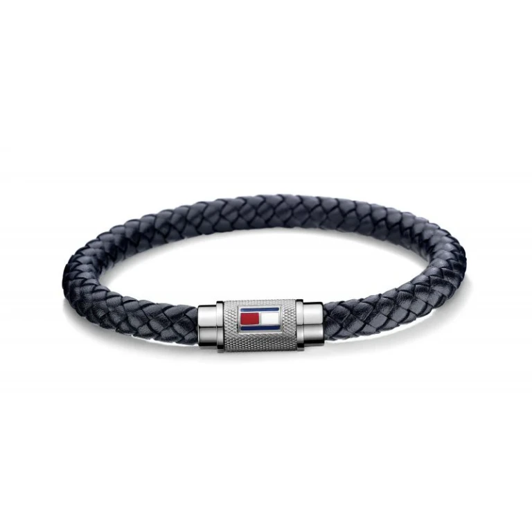 Trendy Dark Blue Leather Bracelet Th2701000