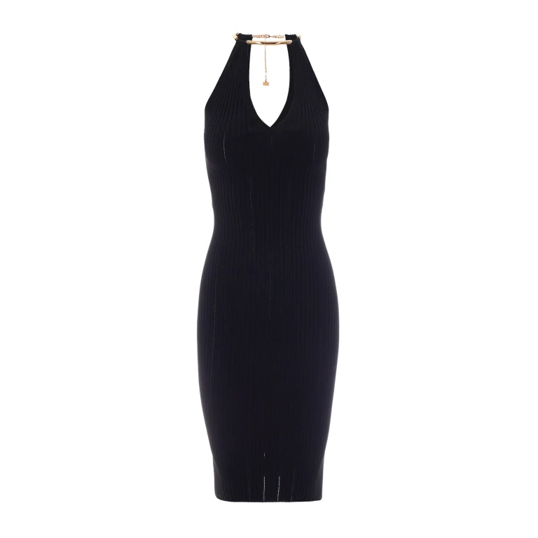 Dress, Knit, Black