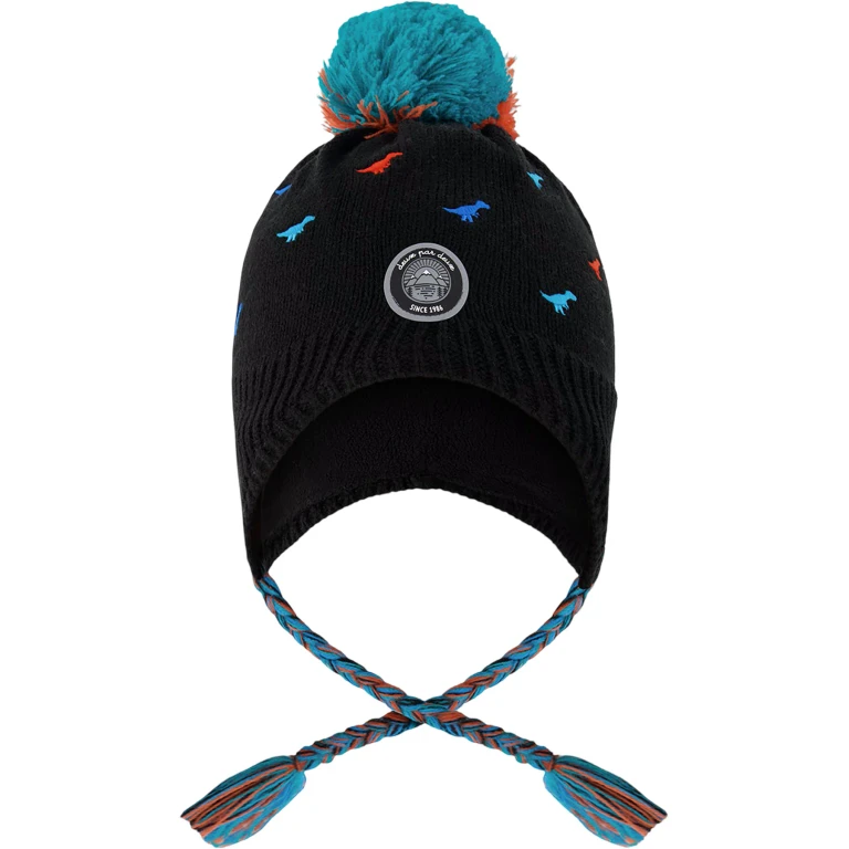Lined Winter Peruvian Knit Hat with Pompom - Little Boy