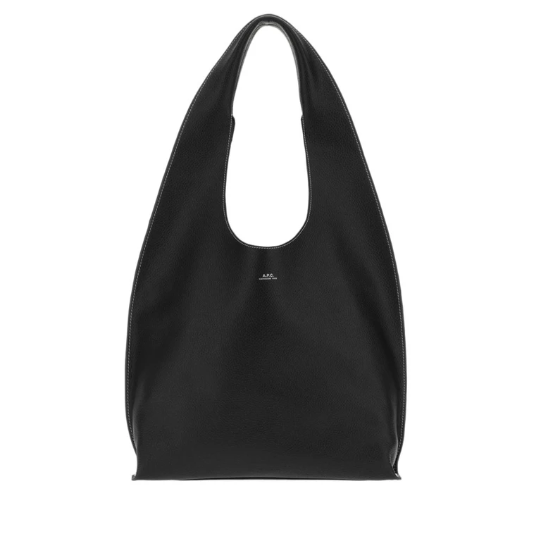 Black Leather Le Neige Shoulder Bag Noir Borse A Tracolla