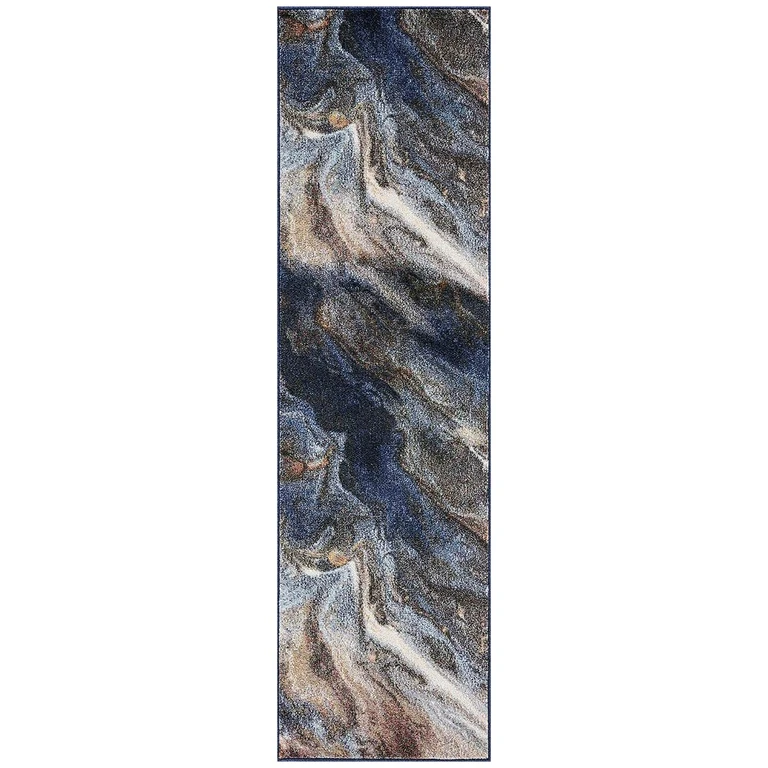 Orlando 2 x 8 Navy Blue Area Rug