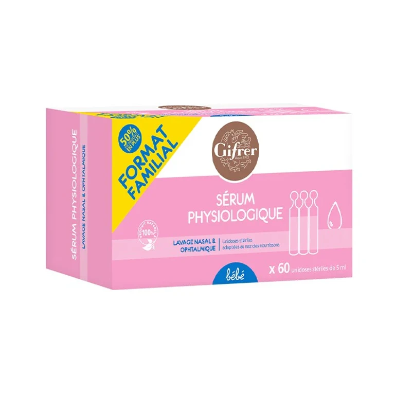 Baby Physiological Saline 60 Single Doses of 5ml