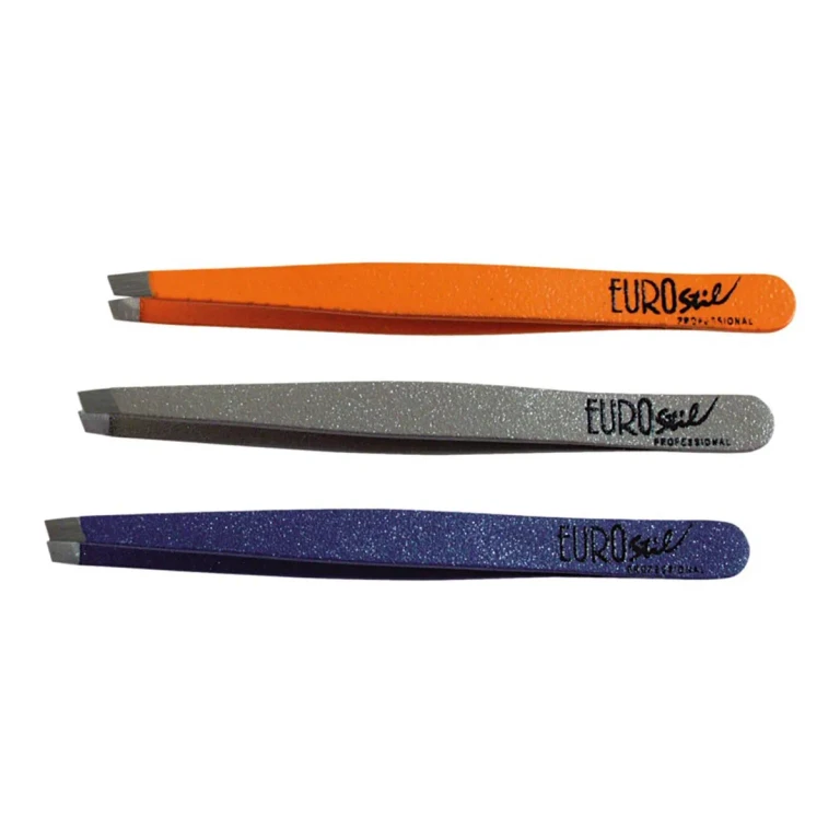 Tweezers Eurostil medium 8 cm, assorted colors, 1 piece