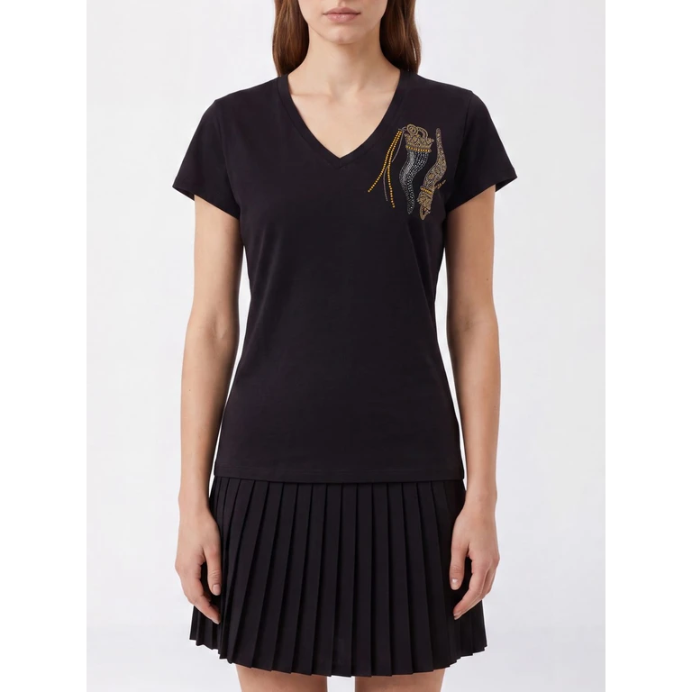 LIU JO Polo Shirt Woman color Black (WF6447JS923L9413)