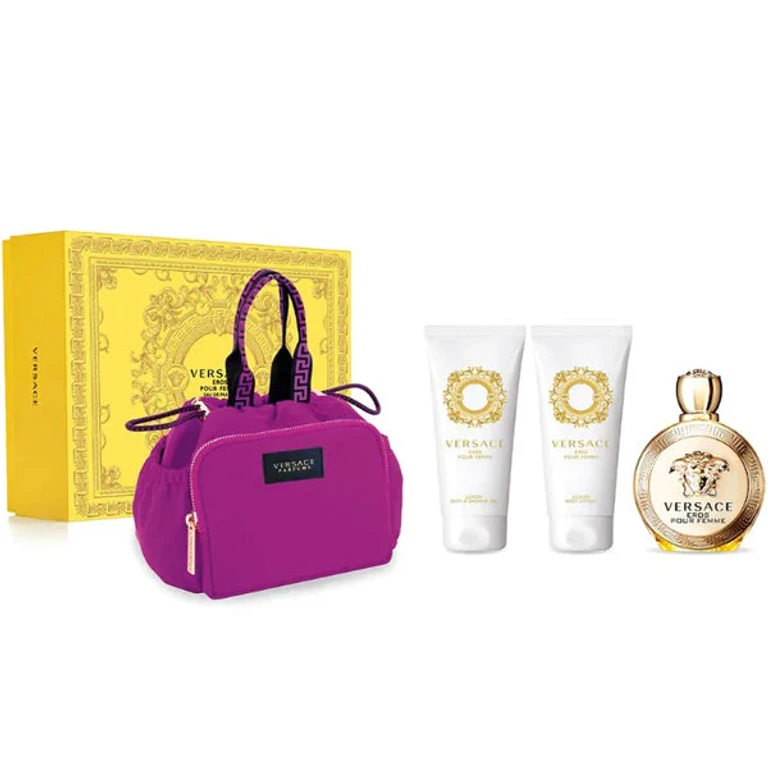 Eros for women - EDP 100 ml + shower gel 100 ml + body lotion 100 ml + cosmetic bag