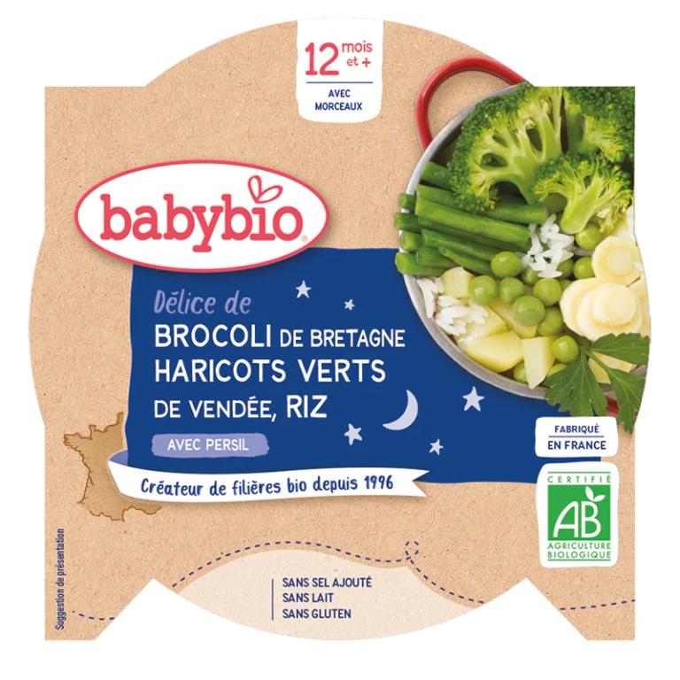 Piatto Cena - Broccoli, Fagiolini, Riso - Biologico 230g
