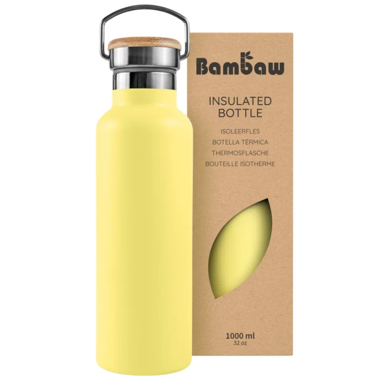 Stainless Steel Thermos 1000ml Yellow Bundle