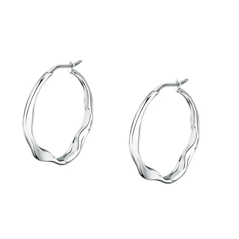 Fashion Steel Hoop Earrings T-Design Tjaxa04