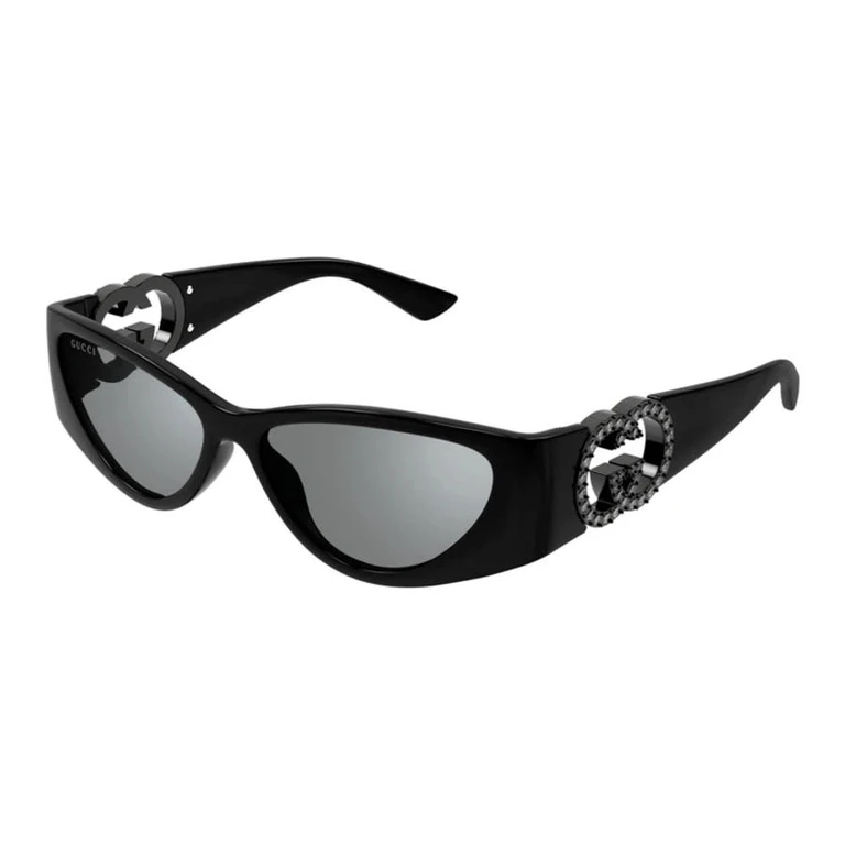 Ladies Black Cat Eye Sunglasses GG1824S 004