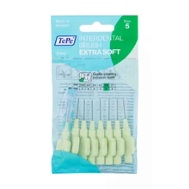 Extra soft interdental brushes (0.8 mm 8 pieces)