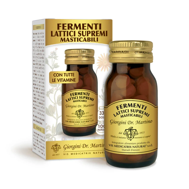 Supreme Chewable Lactic Ferments 50g - 100 tablets of 500mg