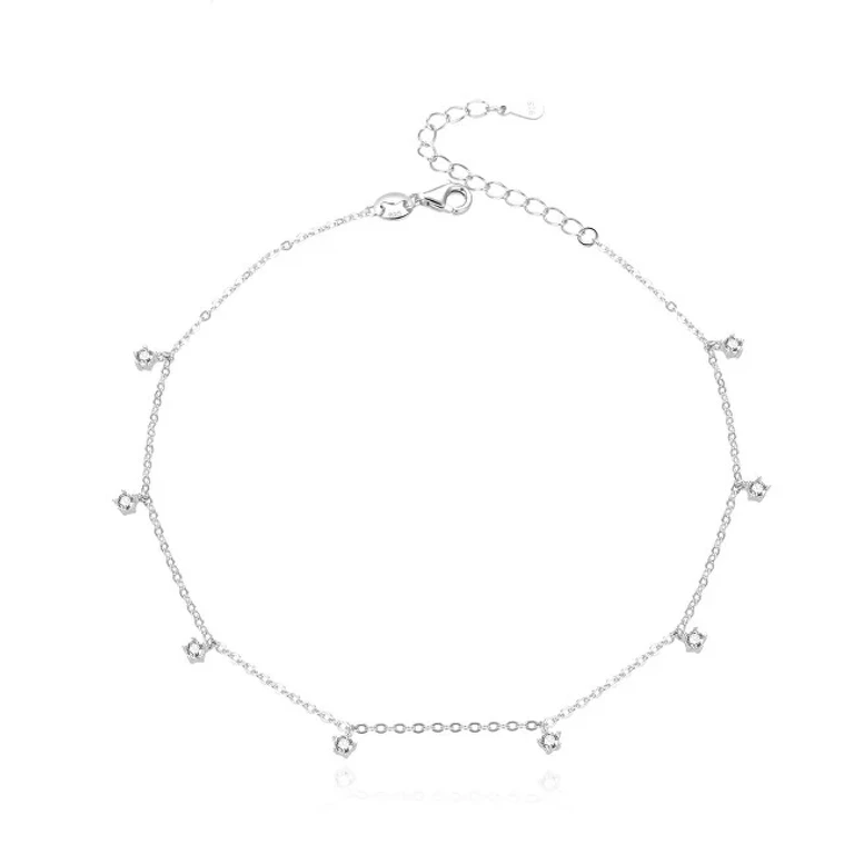 Beneto Beautiful ankle bracelet IN silver with zirconia AGN33