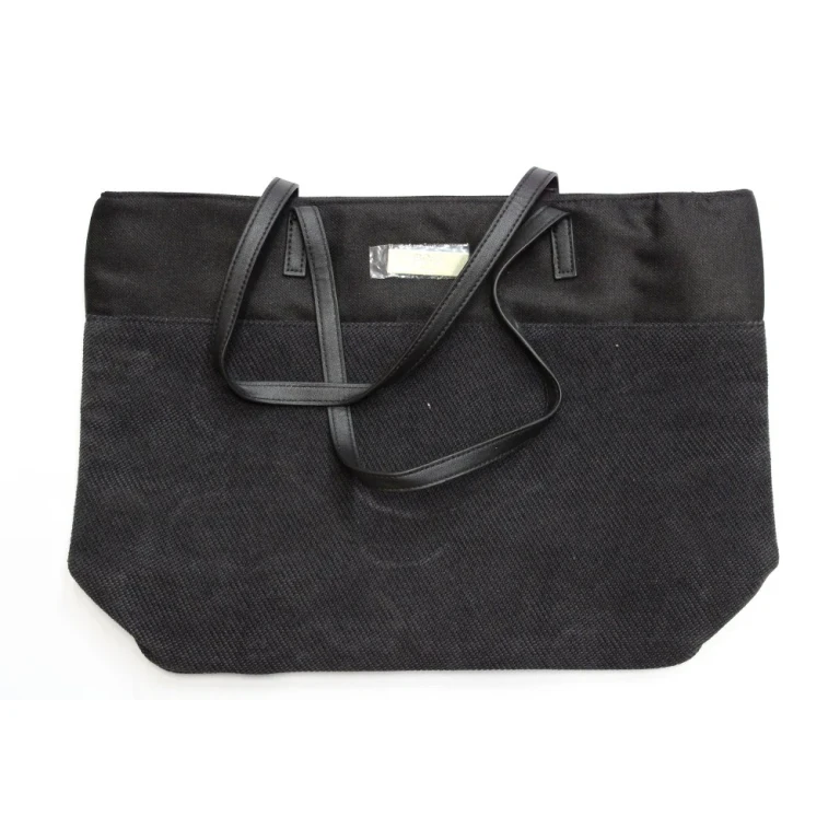 , Hugo Boss, canvas, fabric bag, bucket bag, black, women