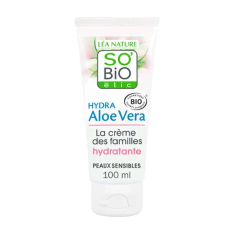 LÉa nature so bio étic Hydra Aloe Vera - Hypoallergenic Moisturizing Cream, 100 ml