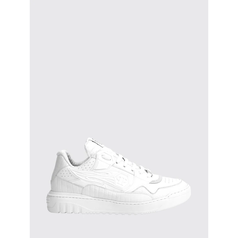 Moonwalker Sneakers in Crocodile Print Leather (SAFSMSC4075PLE005N01)