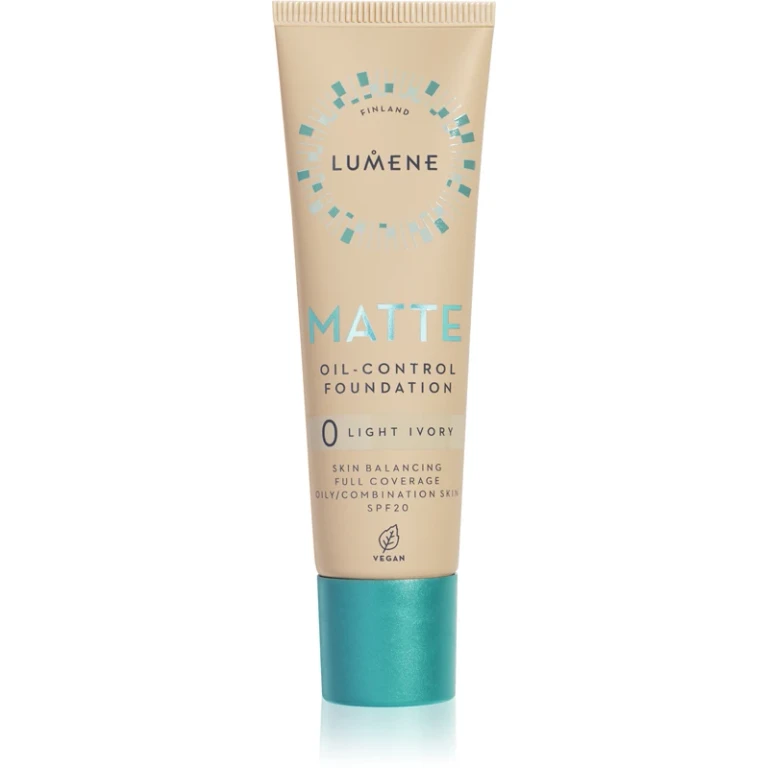 Matt Oil-Control Mattifying foundation SPF 20 color 0 light ivory 30 ml