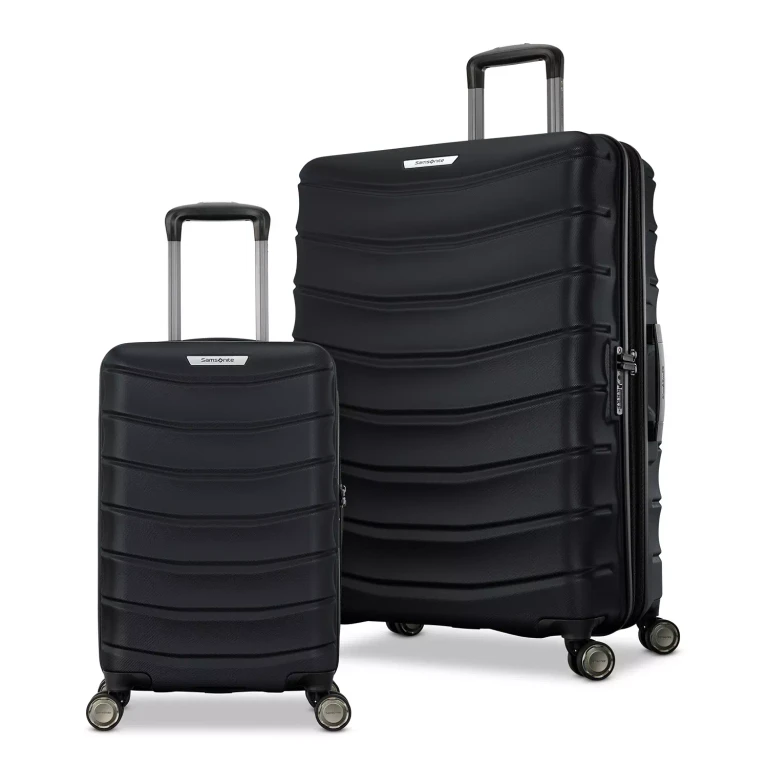 Lineate XLT Hardside 2-Piece Luggage Set (Assorted Colors):- Black
