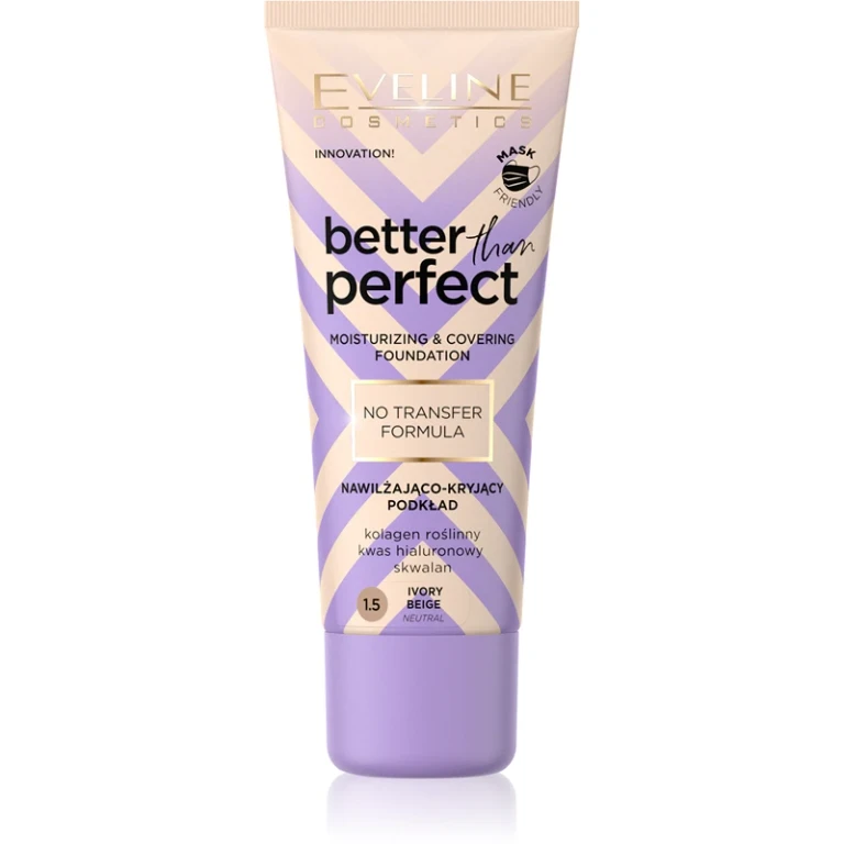 Better Than Perfect Full Coverage Foundation Moisturizing Effect Color 1.5 Ivory Beige Neutral 30 Ml