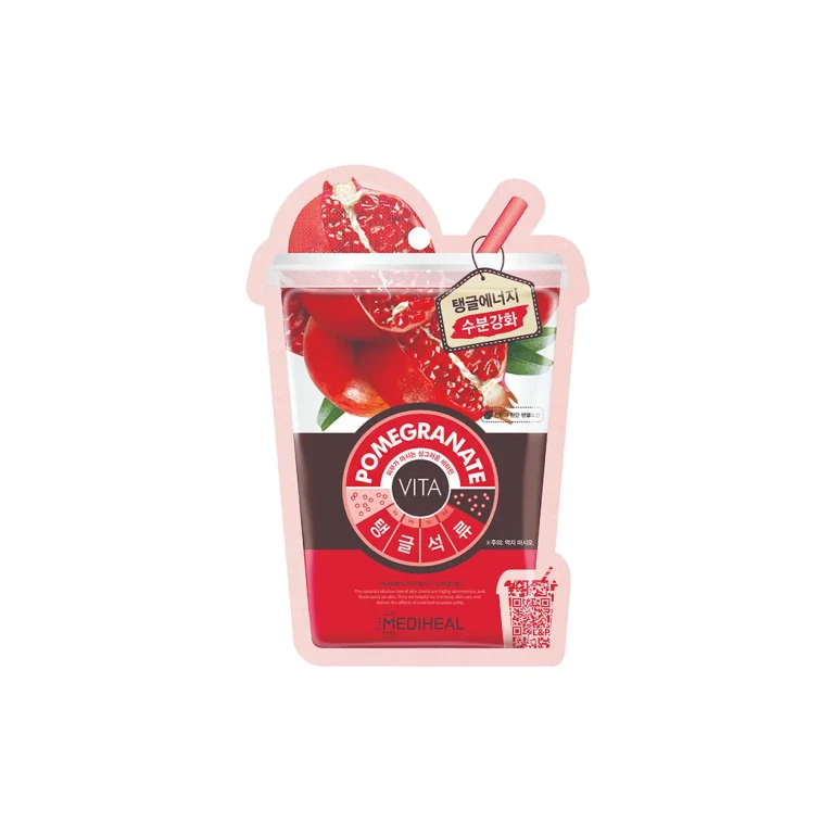 Vita pomegranate face mask hydrating tissue with collagen 20 ml