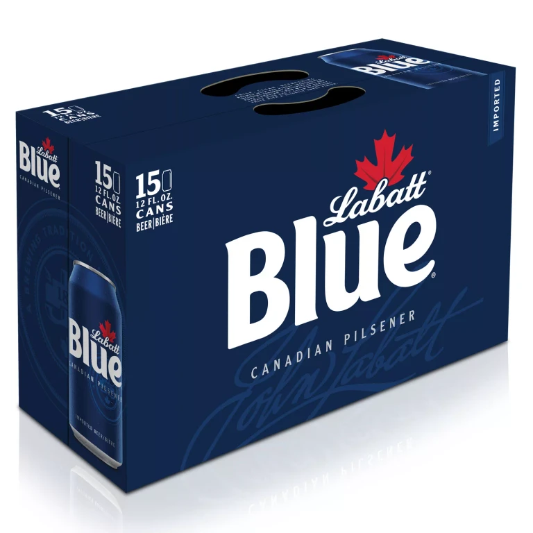 Blue Canadian Pilsner Lager Beer, 12 fl. oz. can, 15 pk.