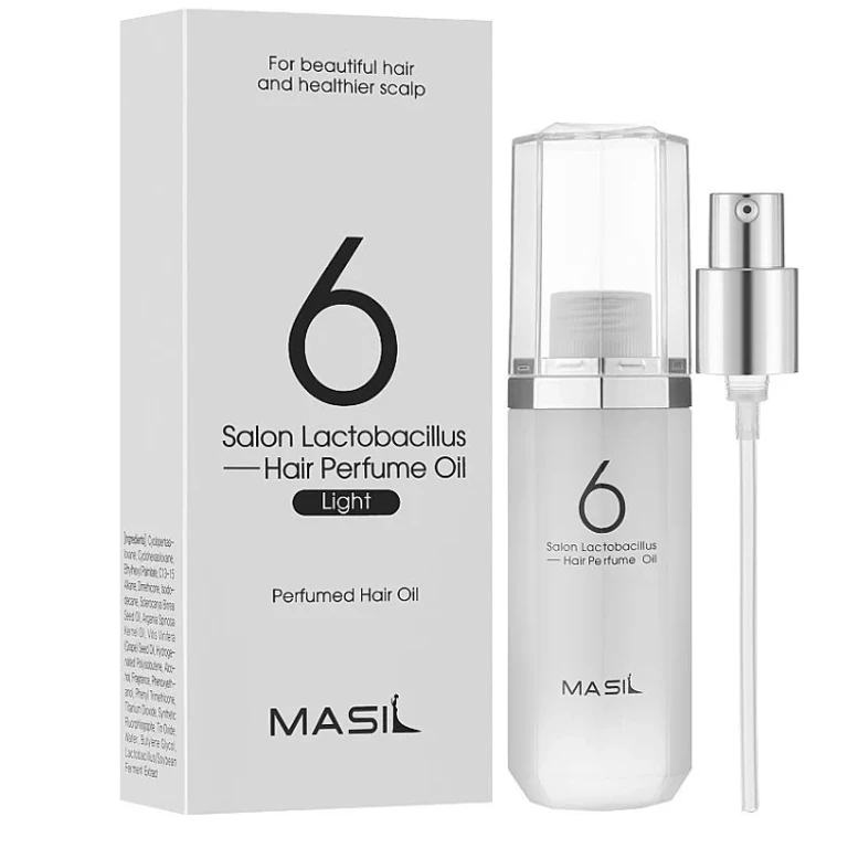 6 Salon Lactobacillus Light nourishing and hydrating hair scented oil 66 ml