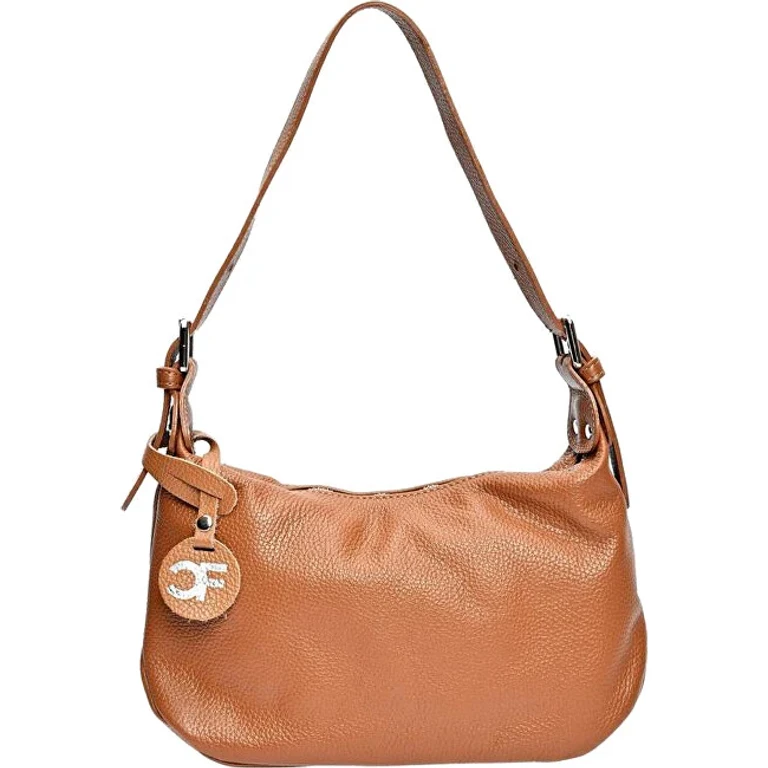 Women's Leather Handbag in Colored Cognac