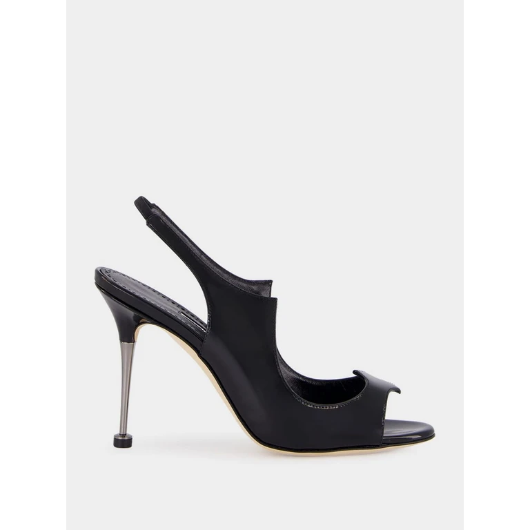 Minza High-Heeled Patent Leather Slingback Sandals (42520620015)