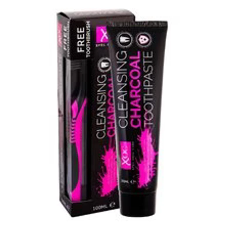 Charcoal cleanser for oral hygiene - Set for beautiful teeth 100 ml