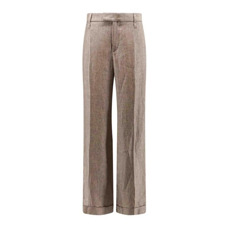 Wolight Brown Linen Trousers