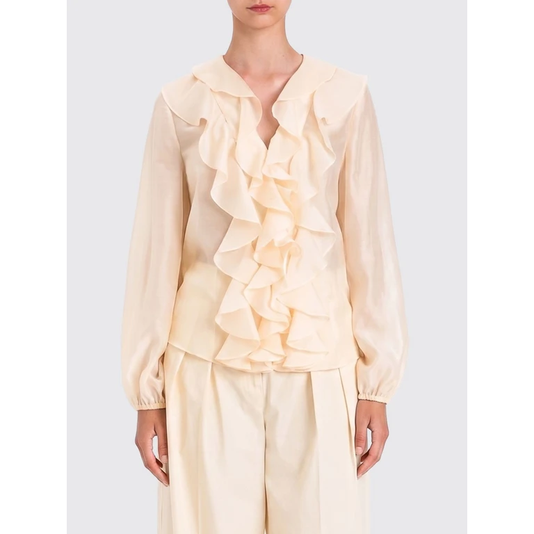 Organza Shirt with Ruffles (261AT223013362)