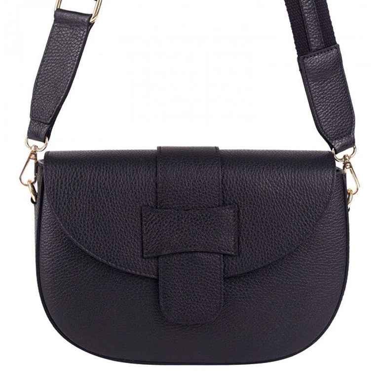 Women's Leather Shoulder Bag vanesa black