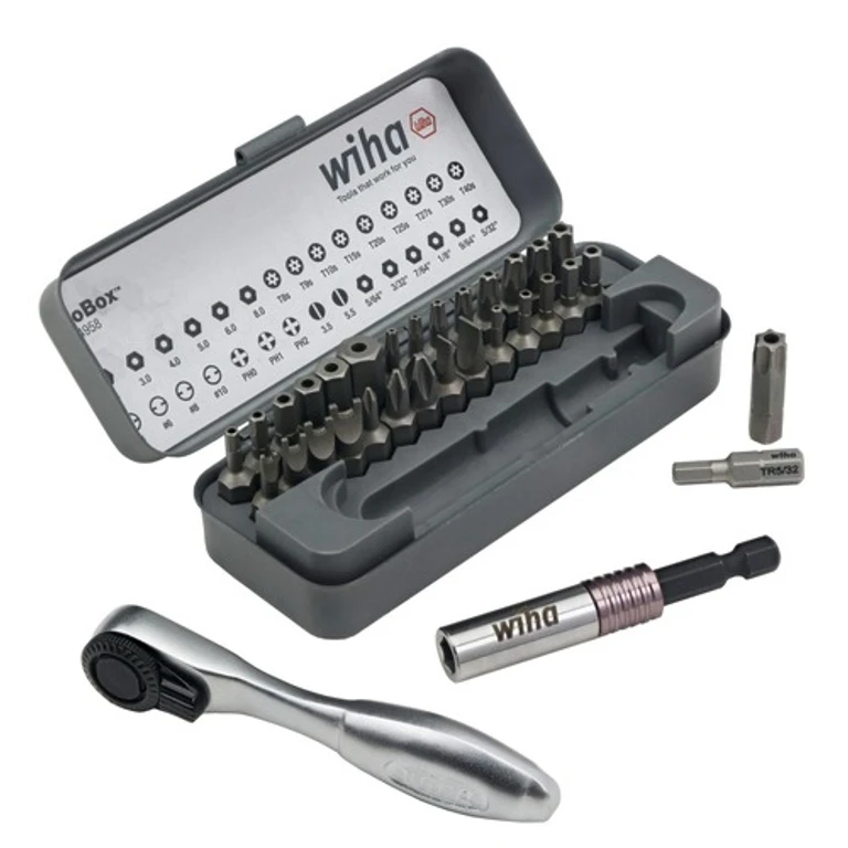 74958 32-Piece GoBox Security Bit Set with Mini Ratchet