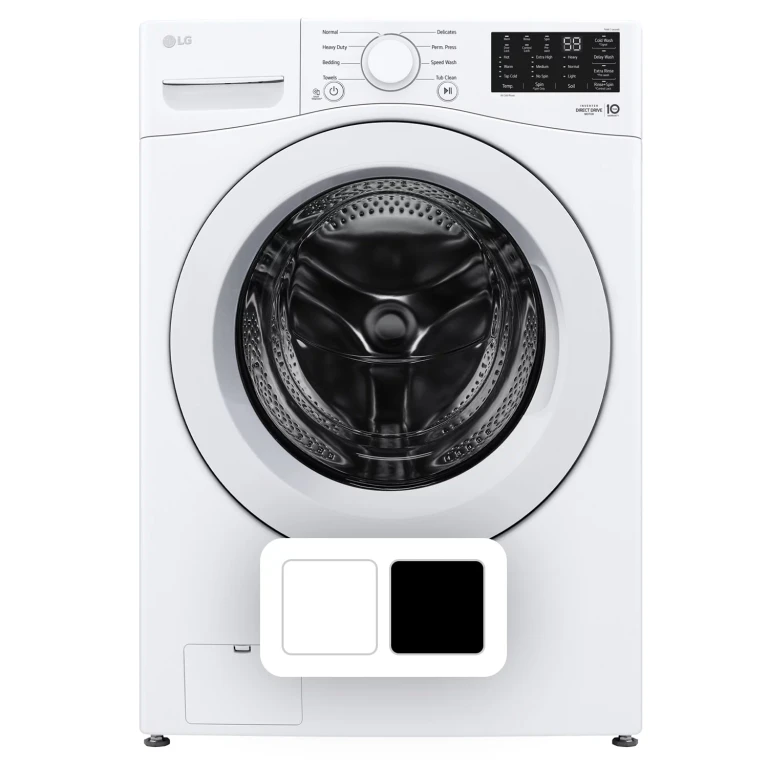 5 Cu. F t. Front Load Washer w/ Coldwash Technology (White):- White
