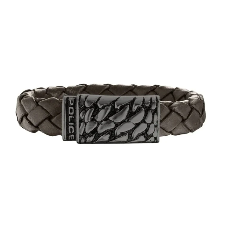 Dark Brown Leather Bracelet for Men S14Ahw03B