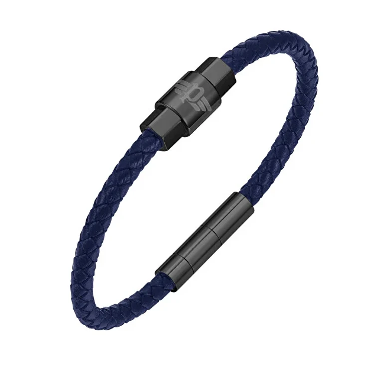 Blue Rock Leather Bracelet Rebel Peagb0001403/4 - Length: 18 Cm