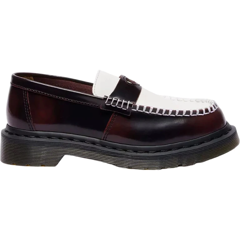 Penton Heart Two-Tone Rub-Off Leather Loafers - Women's