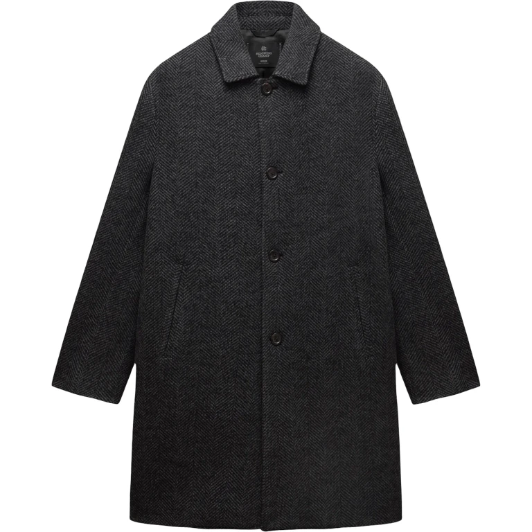 Wool Herringbone Scout Coat - Men's