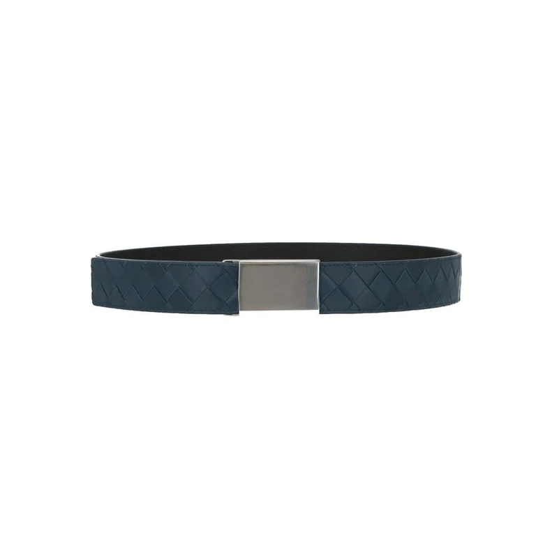 Intrecciato Woven Belt - Blue