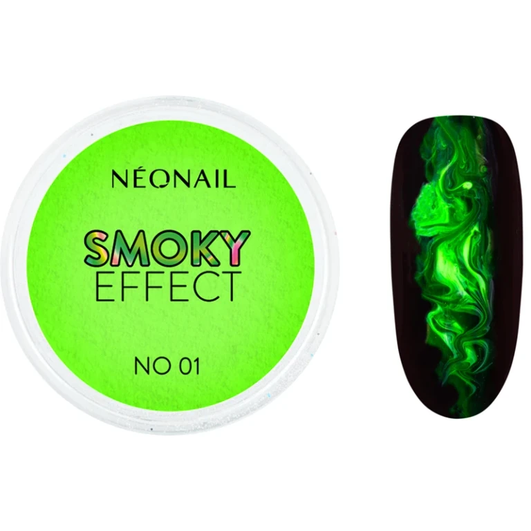 Effect Smoky colored nail powder color No. 1 green 2 g