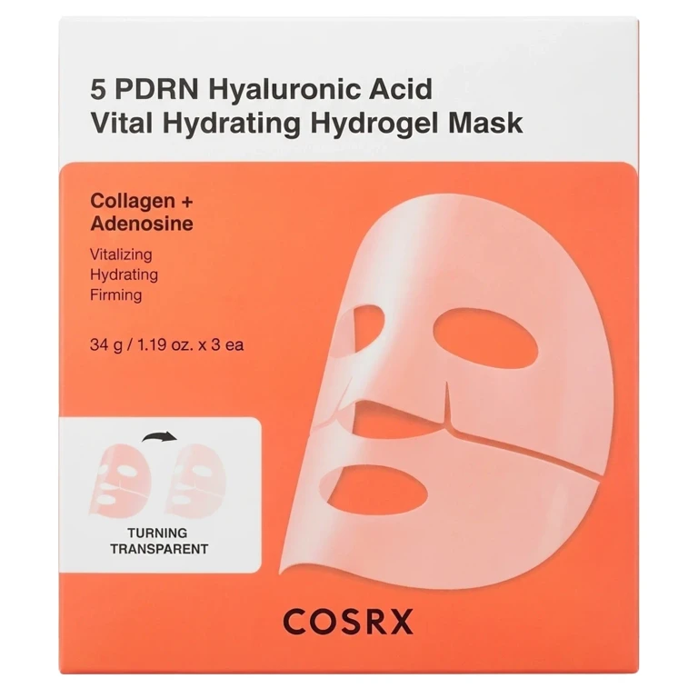 5 PDRN Acido Ialuronico Hydrogel Maschera Idratante 34g — Maschera viso
