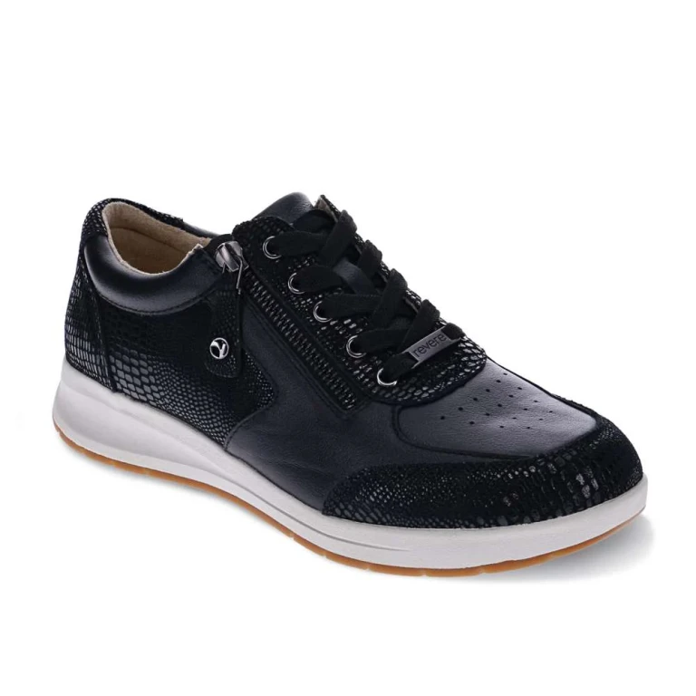 Boston Zip Casual Sneaker - Black Perf