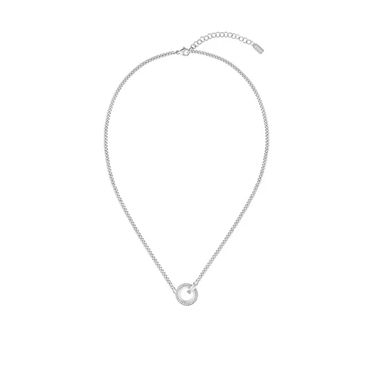 Bellissima Stainless Steel Necklace with Zircons 1580541