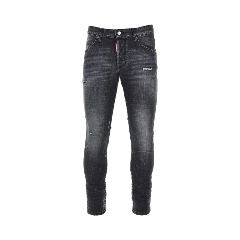 Calças de ganga Skater em denim elástico Dsquared2