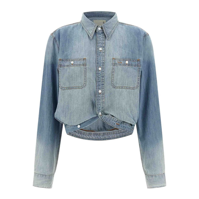 Camisa R13 de denim de algodón