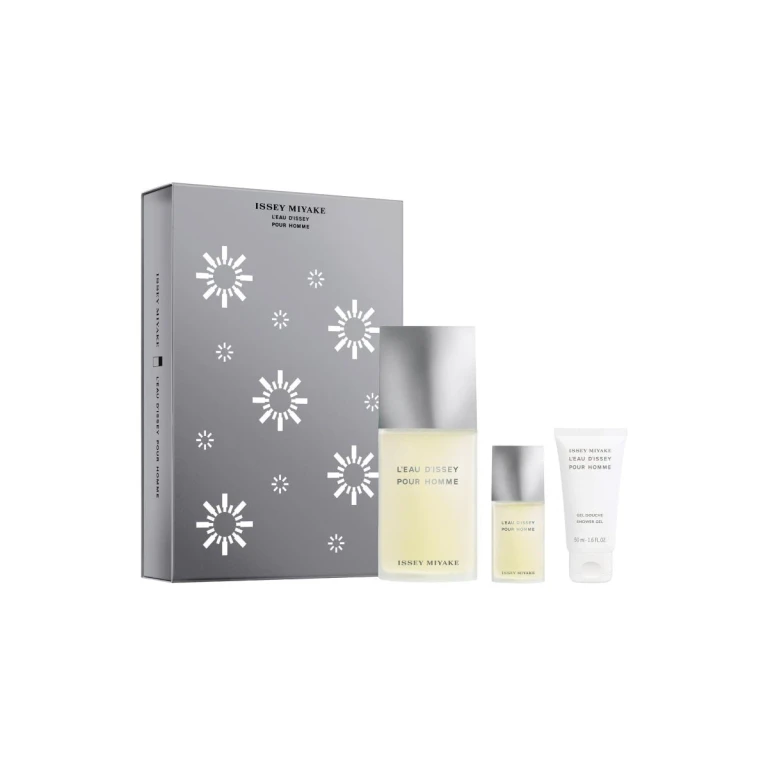 D'issey Homme Eau De Toilette 125ml Shower Gel 50ml Eau Toilette 15ml