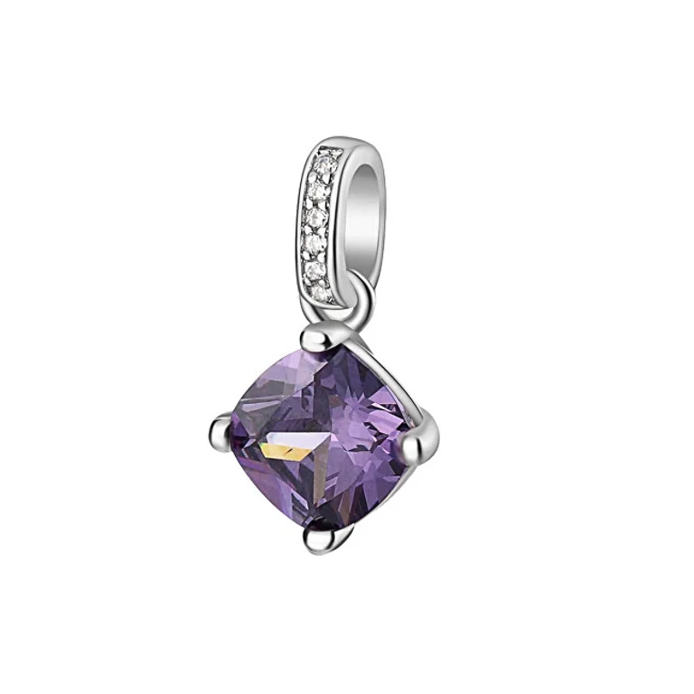 Fancy Magic Purple Zircon Silver Pendant Purple FMP25