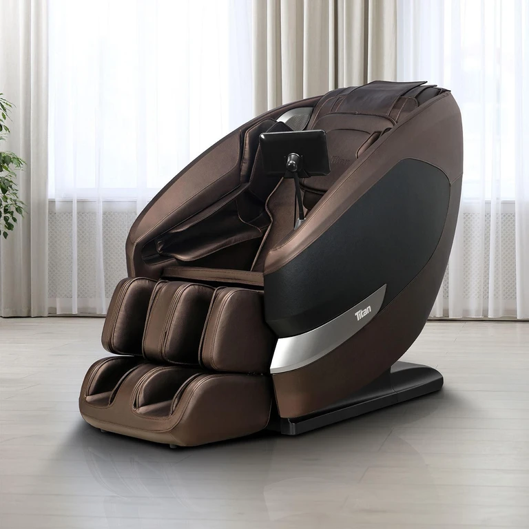 Pro Gemini Duo Twin Mechanism Massage Chair with Body Scan and Heat, Assorted Colors:- Brown
