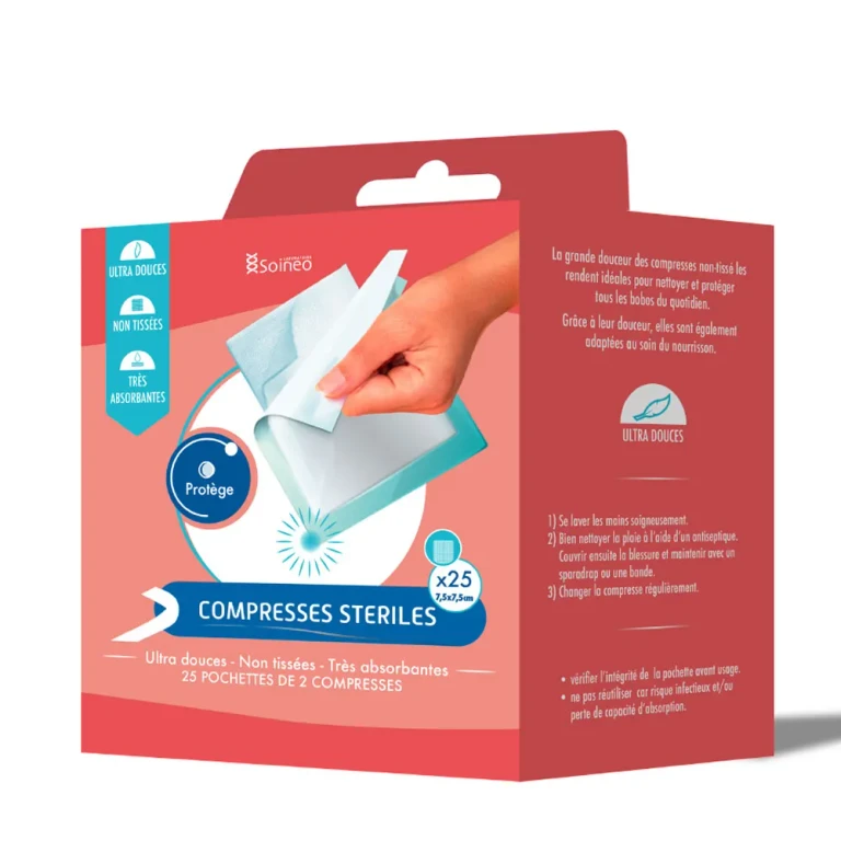 Sterile non-woven compresses 7.5x7.5cm x25